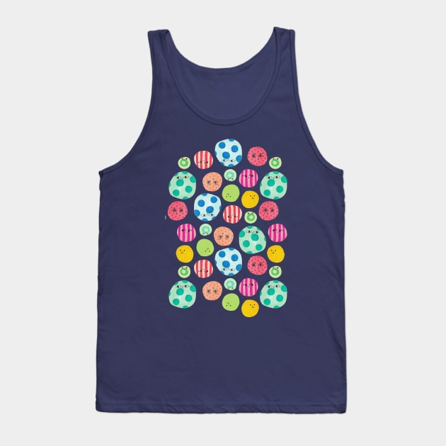 Dotty Faces Tank Top by littleoddforest